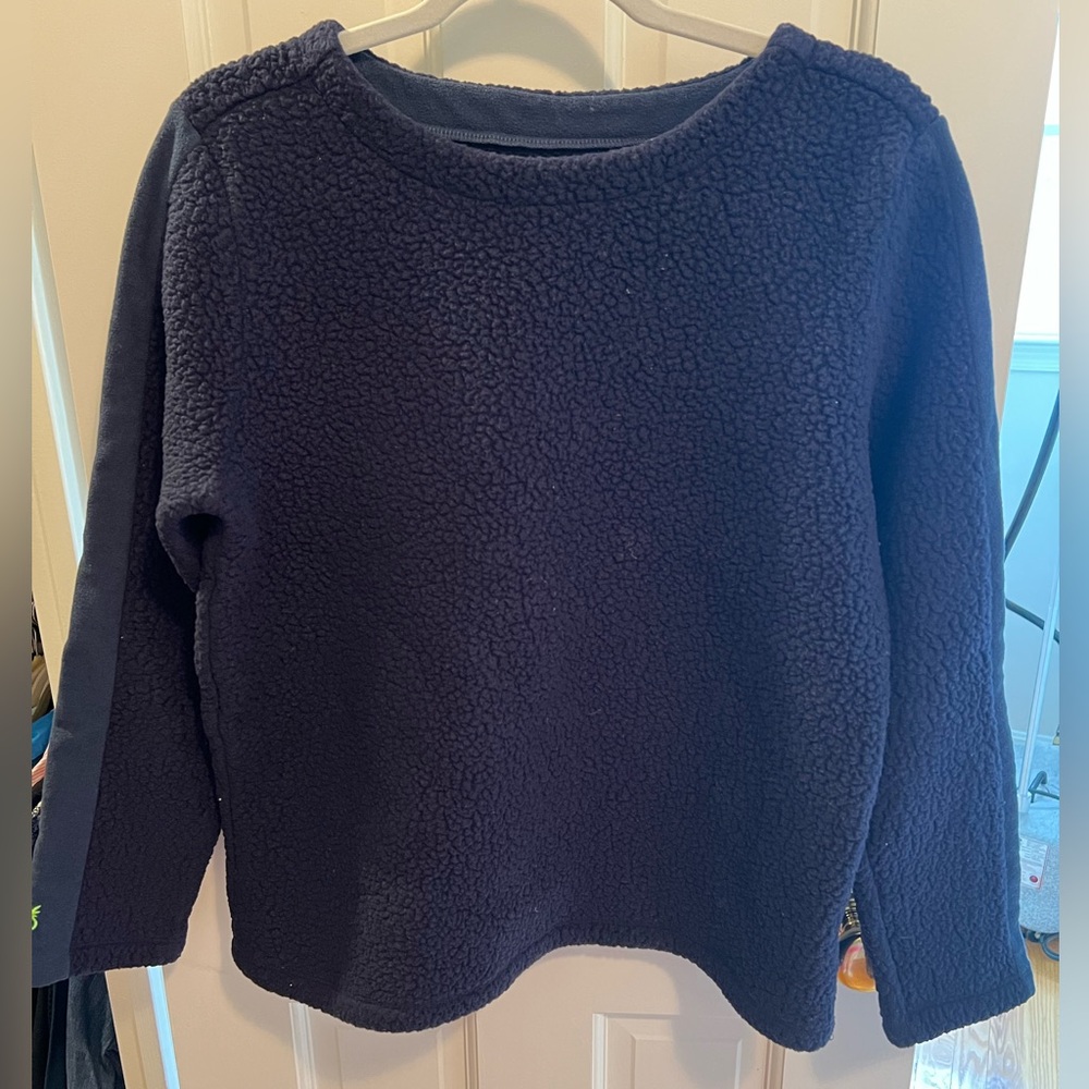 Dudley Stephens Blue Fleece Top, Size M
